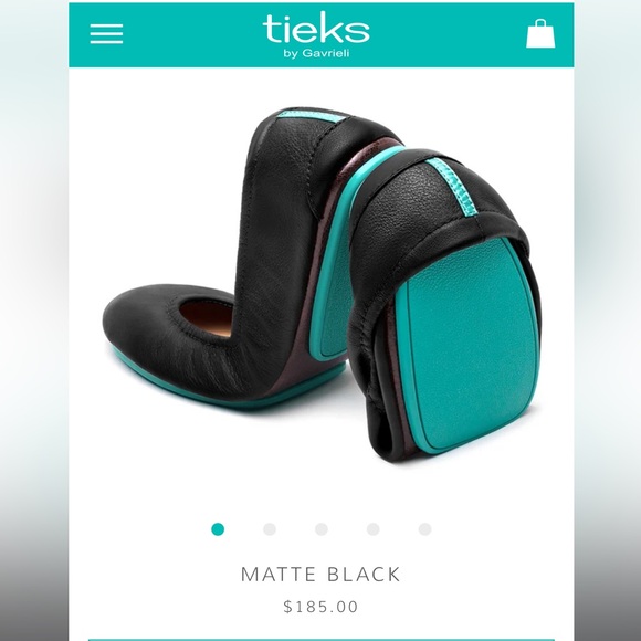 Tieks size 8 matte black ballet flats - Picture 6 of 6